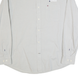 TOMMY HILFIGER Mens Plain Shirt Grey Long Sleeve L