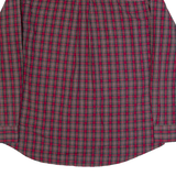 CHAPS Mens Shirt Red Plaid Long Sleeve M