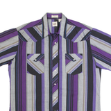 LEE Mens Shirt Purple 90s Striped XL