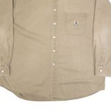 NAUTICA Mens Plain Shirt Brown Long Sleeve XL