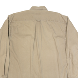 NAUTICA Mens Plain Shirt Brown Long Sleeve XL