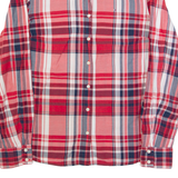 TOMMY HILFIGER Womens Shirt Red Plaid Long Sleeve M