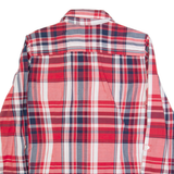 TOMMY HILFIGER Womens Shirt Red Plaid Long Sleeve M