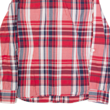 TOMMY HILFIGER Womens Shirt Red Plaid Long Sleeve M