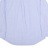 CHAPS Mens Shirt Blue Striped Long Sleeve L