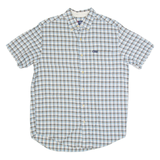 CHAPS Mens Shirt Blue Check M