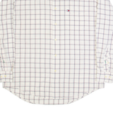 TOMMY HILFIGER Mens Shirt Cream Check Long Sleeve M