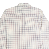 TOMMY HILFIGER Mens Shirt Cream Check Long Sleeve M