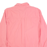 CHAPS Mens Plain Shirt Pink Long Sleeve L