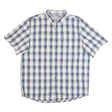 CARHARTT Relaxed Fit Tall Mens Shirt Blue Check XL
