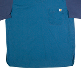 CARHARTT Pullover Mens Worker Shirt Blue L