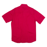 FADED GLORY Mens Plain Shirt Red 90s M