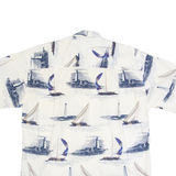 NATURAL ISSUE Boats Mens Shirt Cream 90s M