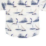 NATURAL ISSUE Boats Mens Shirt Cream 90s M