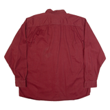 SCHMIDT WORKWEAR Mens Worker Shirt Maroon Long Sleeve XL