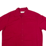 PENMANS Mens Plain Shirt Red 90s XL