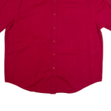 PENMANS Mens Plain Shirt Red 90s XL