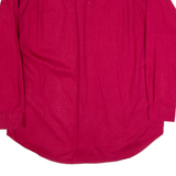 BUGLE BOY Mens Plain Shirt Red 90s Long Sleeve XL