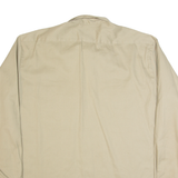 DICKIES Tall Mens Worker Shirt Beige Long Sleeve XL