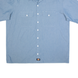 DICKIES Mens Worker Shirt Blue 2XL