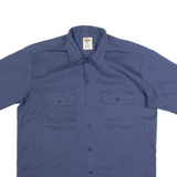 DICKIES Mens Worker Shirt Blue M
