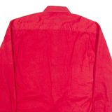 DICKIES Mens Plain Shirt Red Long Sleeve XL