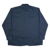 DICKIES Mens Worker Shirt Blue Long Sleeve 2XL