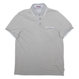 TED BAKER Mens Polo Shirt Grey S