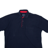 SMILE SPORT Mens Polo Shirt Blue 2XL