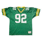 WILSON Mens Jersey Green 90s USA V-Neck 2XL