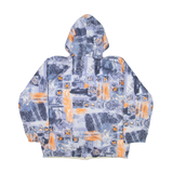 Reversible Womens Fleece Jacket Cream Hooded S