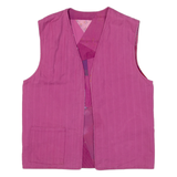 Reversible Womens Gilet Pink Patchwork M