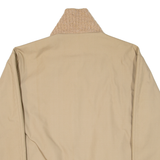 DIXIMAN Reversible Mens Bomber Jacket Beige M