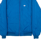 ADIDAS Reversible Insulated Mens Quilted Jacket Blue S