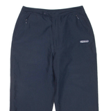 ELLESSE 3/4 Womens Track Pants Blue Straight UK 10 W27 L20