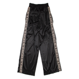 DIESEL Side Poppers Mens Sweatpants Black Wide-Leg S W24 L30