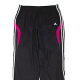 ADIDAS Womens Track Pants Black Tapered UK 16 W32 L31
