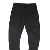 NIKE Womens Track Pants Black Tapered UK 14 W34 L33