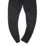 NIKE Womens Track Pants Black Tapered UK 14 W34 L33