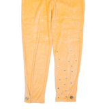 POINTAIRE Velour Womens Sweatpants Orange Tapered S W28 L25