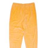 POINTAIRE Velour Womens Sweatpants Orange Tapered S W28 L25