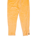 POINTAIRE Velour Womens Sweatpants Orange Tapered S W28 L25