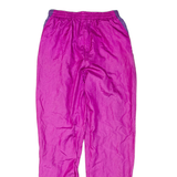 DIADORA Shell Womens Track Pants Pink 90s Nylon Tapered S W26 L30