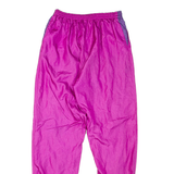 DIADORA Shell Womens Track Pants Pink 90s Nylon Tapered S W26 L30