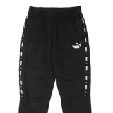 PUMA Mens Joggers Black Tapered M W28 L27