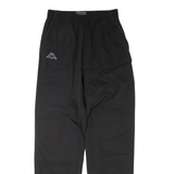 KAPPA Mesh Lined Mens Track Pants Black Straight S W24 L32