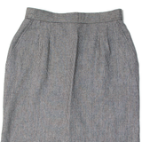 EVAN PICONE Womens Pencil Skirt Black Knee Length Wool 90s Houndstooth L