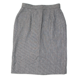 EVAN PICONE Womens Pencil Skirt Black Knee Length Wool 90s Houndstooth L