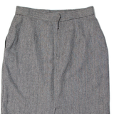 EVAN PICONE Womens Pencil Skirt Black Knee Length Wool 90s Houndstooth L