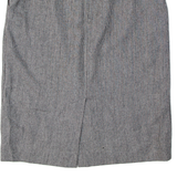 EVAN PICONE Womens Pencil Skirt Black Knee Length Wool 90s Houndstooth L